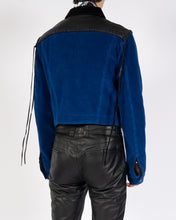 Load image into Gallery viewer, FW19 Blue Cord &amp; Leather Jacket