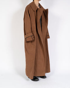 FW17 Brown Huge Belted Overcoat 1 of 1 Sample