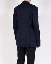 Load image into Gallery viewer, SS19 Indigo Double Breasted Wool Blazer