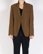 Load image into Gallery viewer, FW18 Brown Shawl Collar Wool Blazer
