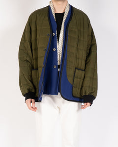 FW19 Green & Blue Double Layered Quilted Jacket