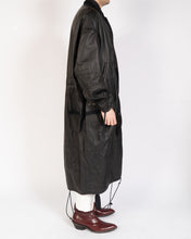 Load image into Gallery viewer, FW18 Black Leather Oversized Painter Coat