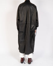 Load image into Gallery viewer, FW18 Black Leather Oversized Painter Coat