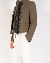 Load image into Gallery viewer, FW16 Olive Wool Laced Jacket