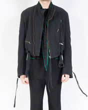 Load image into Gallery viewer, SS17 Cropped Cotton Biker Jacket