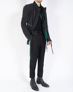 SS17 Cropped Cotton Biker Jacket