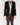 SS19 Black Shawl Collar Silk Mix Blazer