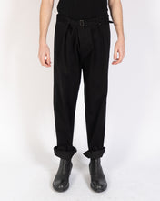 Load image into Gallery viewer, FW19 Black Belted Cotton Trousers