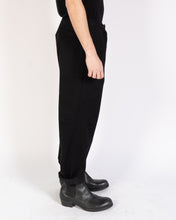 Load image into Gallery viewer, FW19 Black Belted Cotton Trousers