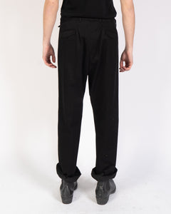 FW19 Black Belted Cotton Trousers