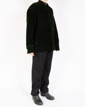 Load image into Gallery viewer, FW20 Green Velvet Quilted Overshirt