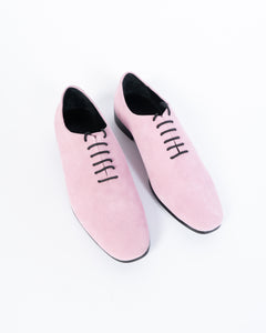 SS19 Pink Suede Derbies