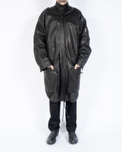 Load image into Gallery viewer, FW15 Black Leather Coat