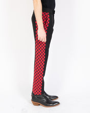 Load image into Gallery viewer, FW19 Red Checkered Embroidered Trousers