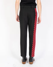 Load image into Gallery viewer, FW19 Red Checkered Embroidered Trousers