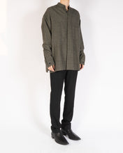 Load image into Gallery viewer, FW20 Overszied Khaki Houndstooth Wool Sample Shirt