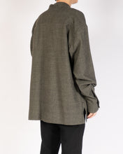 Load image into Gallery viewer, FW20 Overszied Khaki Houndstooth Wool Sample Shirt