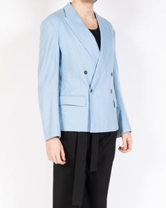 SS19 Light Blue Double Breasted Slouchy Blazer