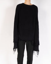 Load image into Gallery viewer, SS17 Black Arum Distressed Chunky Knit