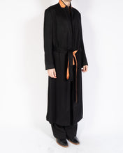 Load image into Gallery viewer, SS20 Black Coat with Peach Belt