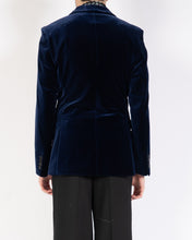 Load image into Gallery viewer, FW20 Gent Night Blue Velvet Blazer Sample