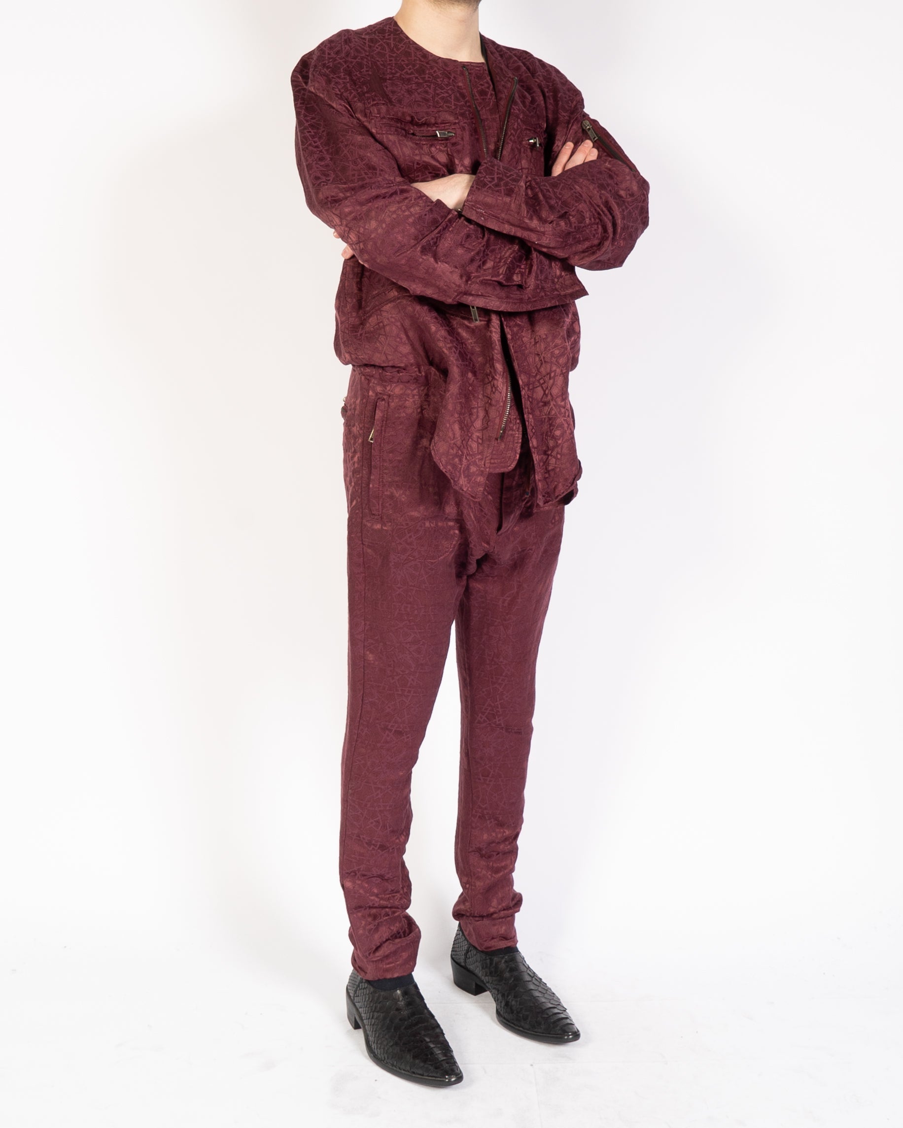 FW15 Rose Jacquard Jumpsuit