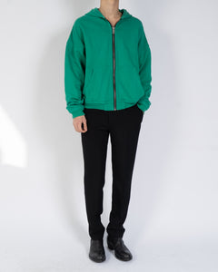 SS17 Green Runway Zip Hoodie