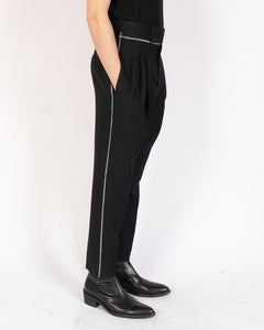 SS18 Black Trousers with White Stitching
