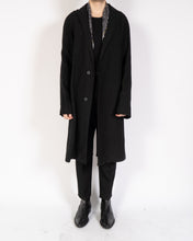 Load image into Gallery viewer, FW16 Black Single Breasted Wool Coat