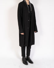Load image into Gallery viewer, FW16 Black Single Breasted Wool Coat