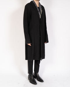 FW16 Black Single Breasted Wool Coat