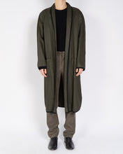 Load image into Gallery viewer, SS19 Green Waxed Viscose Perignor Robe Coat
