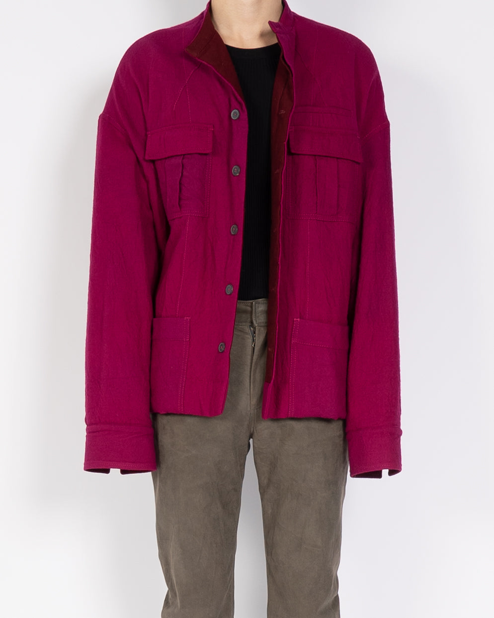 FW17 Pink Oversized Wool Overshirt 1 of 1 Sample