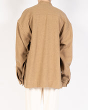 Load image into Gallery viewer, FW20 Oversized Beige Mandarin Collar Shirt