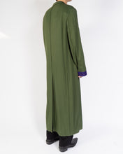 Load image into Gallery viewer, SS20 Green Belted Viscose Robe Coat