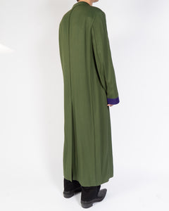 SS20 Green Belted Viscose Robe Coat
