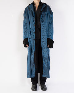 FW17 Blue Oversized Nylon Coat