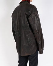 Load image into Gallery viewer, SS14 Brown Leather Overshirt 1 of 1 Sample Piece