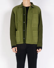 Load image into Gallery viewer, SS19 Green Mixed Fabric Workwear Jacket