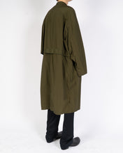Load image into Gallery viewer, SS20 Green Nylon Army Overcoat 1 of 1 Sample