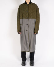 Load image into Gallery viewer, FW19 Oversized Reversible Bomber Coat Green &amp; Grey