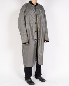 FW19 Oversized Reversible Bomber Coat Green & Grey