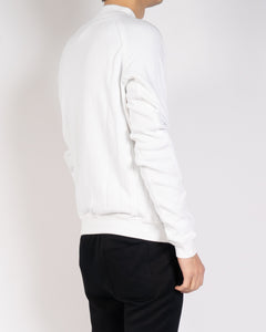 FW19 White Shawl Collar Sweatshirt