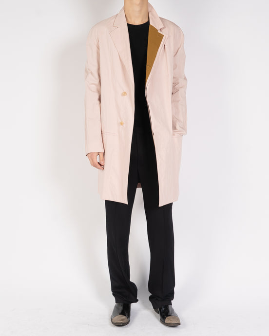 SS20 Pink Cotton Workwear Raglan Coat