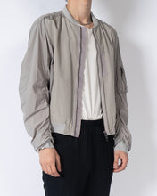 Load image into Gallery viewer, SS20 Grey Distressed Nylon Bomber