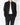 FW20 Black Buttoned Cotton Aviator Jacket
