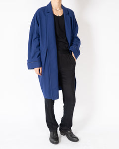 FW19 Blue Oversized Kimono Coat