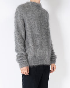 FW17 Grey Fuzzy Mohair Knit