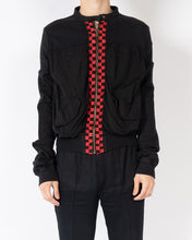 Load image into Gallery viewer, FW19 Red Embroidered Cropped Bomber