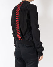 Load image into Gallery viewer, FW19 Red Embroidered Cropped Bomber